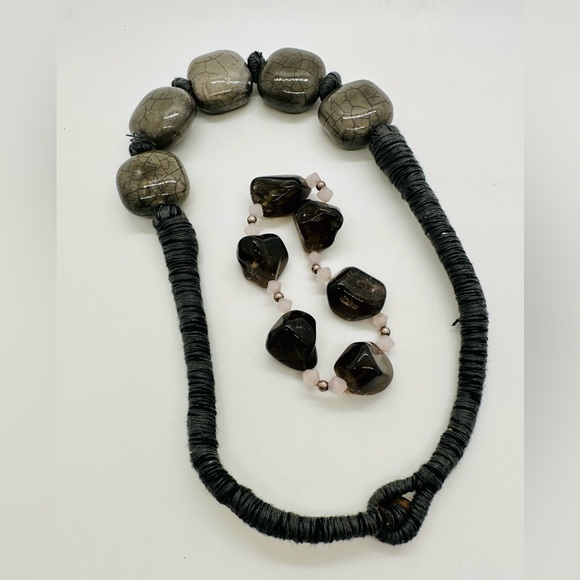 Large Stone Statement Necklace - Picture 7 of 14